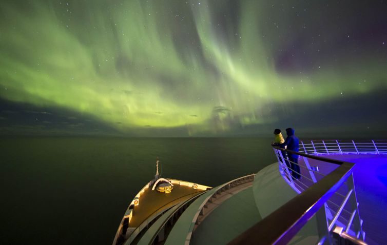 Aurora Borealis on Seabourn Quest